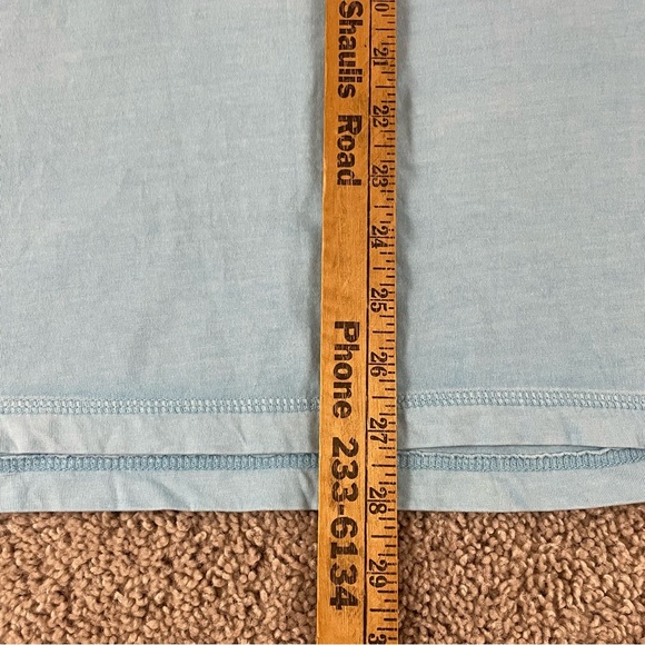 Johnnie-O Shirt Medium Striped Crew Neck Pocket Tee Surf Skater Beach Retro F160 - Picture 4 of 8